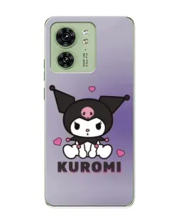 Чохол для Motorola Edge 40 з картинкою «Kuromi — фіолетовий арт»
