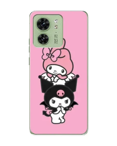 Чохол для Motorola Edge 40 з картинкою «My Melody та Kuromi» Чохол для Motorola Edge 40 з картинкою «My Melody та Kuromi»