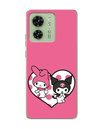 Чохол для Motorola Edge 40 з картинкою «Kuromi та My Melody» Чохол для Motorola Edge 40 з картинкою «Kuromi та My Melody»