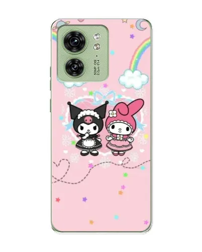 Чохол для Motorola Edge 40 з картинкою «My Melody та Kuromi» Чохол для Motorola Edge 40 з картинкою «My Melody та Kuromi»