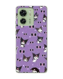 Чохол для Motorola Edge 40 з картинкою «Kuromi — патерн»