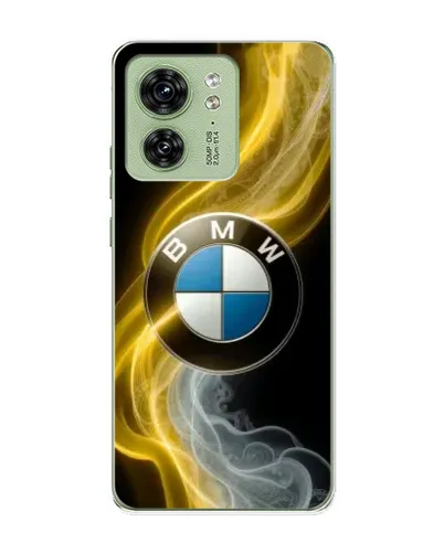 Чохол для Motorola Edge 40 з картинкою «Золотистий дим BMW»