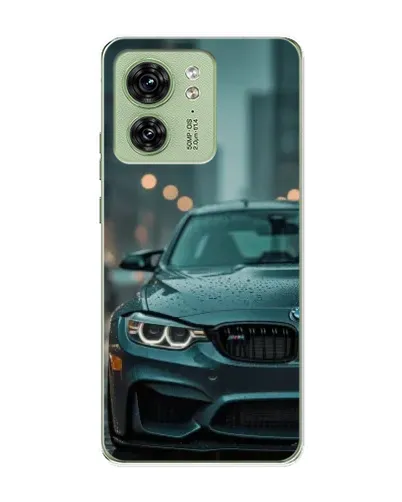 Чохол для Motorola Edge 40 з картинкою «BMW у вогнях міста»