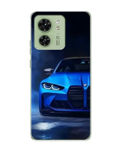 Чохол для Motorola Edge 40 з картинкою «Блакитна BMW M4»