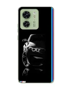 Чохол для Motorola Edge 40 з картинкою «Силует BMW в темряві»