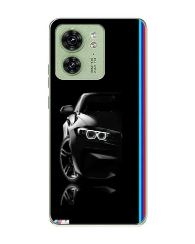 Чохол для Motorola Edge 40 з картинкою «Силует BMW в темряві»