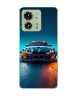 Чехол для Motorola Edge 40 с картинкой «BMW — огни неона» Чехол для Motorola Edge 40 с картинкой «BMW — огни неона»