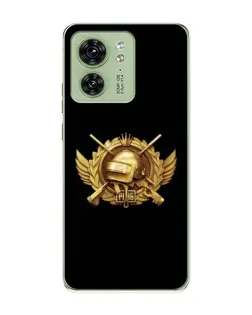 Чохол для Motorola Edge 40 з картинкою «PUBG — помаранчевий градієнт»