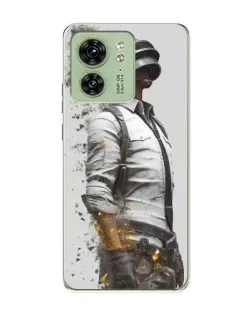 Чохол для Motorola Edge 40 з картинкою «PUBG — боєць у пилу»
