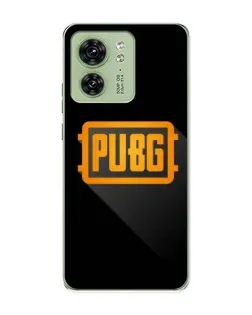 Чохол для Motorola Edge 40 з картинкою «PUBG — рамка лого»