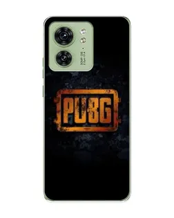Чохол для Motorola Edge 40 з картинкою «PUBG — золотий логотип»