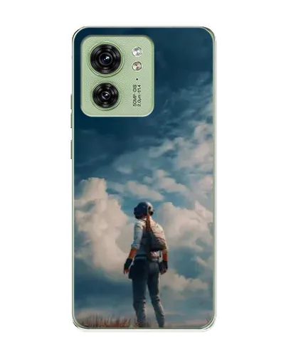 Чохол для Motorola Edge 40 з картинкою «Герой PUBG на скелі» Чохол для Motorola Edge 40 з картинкою «Герой PUBG на скелі»