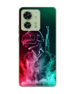 Чохол для Motorola Edge 40 з картинкою «PUBG — вогняний воїн»