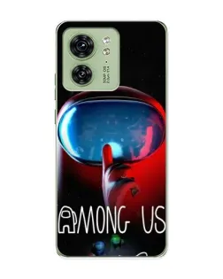 Чохол для Motorola Edge 40 з картинкою «Червоний імпостер — макро»