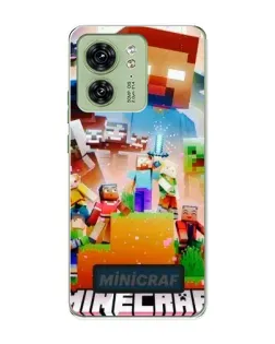 Чохол для Motorola Edge 40 з картинкою «Minecraft герої гри»