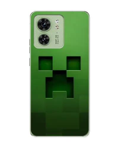 Чехол для Motorola Edge 40 с картинкой «Крипер микро-дизайн»