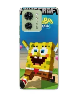 Чохол для Motorola Edge 40 з картинкою «Губка Боб Minecraft» Чохол для Motorola Edge 40 з картинкою «Губка Боб Minecraft»