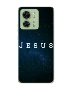 Чехол для Motorola Edge 40 с картинкой «Звездное небо Jesus»