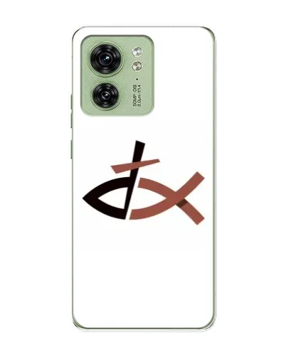Чехол для Motorola Edge 40 с картинкой «Рыба и крест» Чехол для Motorola Edge 40 с картинкой «Рыба и крест»
