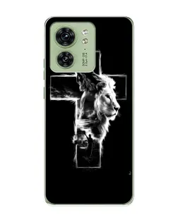 Чехол для Motorola Edge 40 с картинкой «Сияющий крест Jesus»