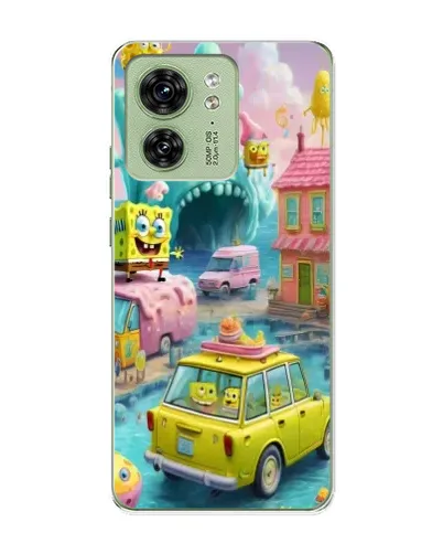 Чехол для Motorola Edge 40 с картинкой «Монстр-трак приключения»