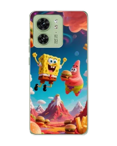 Чехол для Motorola Edge 40 с картинкой «Космический фастфуд»