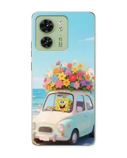 Чехол для Motorola Edge 40 с картинкой «Автомобильное путешествие»