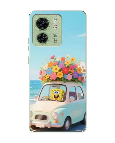 Чехол для Motorola Edge 40 с картинкой «Автомобильное путешествие»