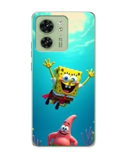 Чохол для Motorola Edge 40 з картинкою «Спанч Боб під водою»