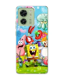 Чохол для Motorola Edge 40 з картинкою «Губка Боб та друзі»