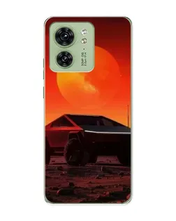 Чохол для Motorola Edge 40 з картинкою «Cybertruck на Марсі»