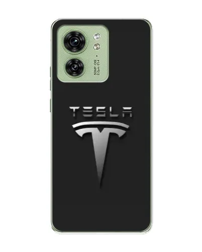 Чохол для Motorola Edge 40 з картинкою «Сталевий логотип Tesla» Чохол для Motorola Edge 40 з картинкою «Сталевий логотип Tesla»