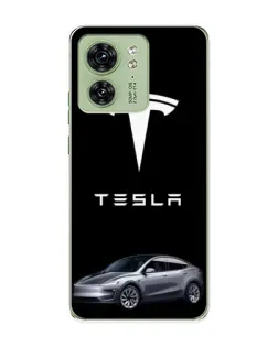 Чохол для Motorola Edge 40 з картинкою «Tesla Model Y»