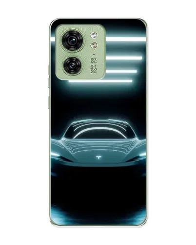 Чохол для Motorola Edge 40 з картинкою «Tesla в неоні» Чохол для Motorola Edge 40 з картинкою «Tesla в неоні»
