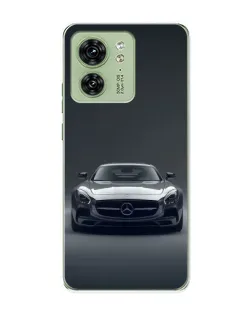 Чохол для Motorola Edge 40 з картинкою «Mercedes на чорному»