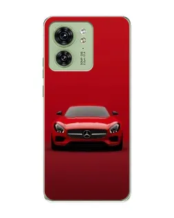 Чохол для Motorola Edge 40 з картинкою «Червоний Mercedes AMG»