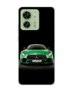 Чохол для Motorola Edge 40 з картинкою «Mercedes — неоновий лого»