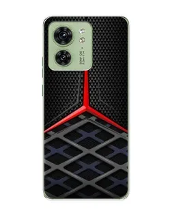 Чохол для Motorola Edge 40 з картинкою «Mercedes Carbon Grid»