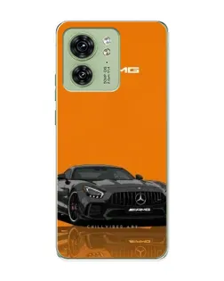 Чохол для Motorola Edge 40 з картинкою «Помаранчевий Mercedes AMG»