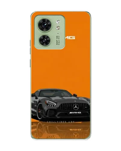 Чохол для Motorola Edge 40 з картинкою «Помаранчевий Mercedes AMG»