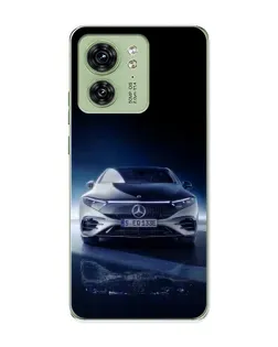 Чохол для Motorola Edge 40 з картинкою «Нічний Mercedes EQ»