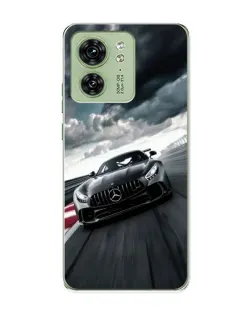 Чохол для Motorola Edge 40 з картинкою «Гоночний Mercedes AMG»