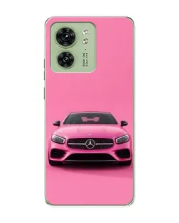 Чохол для Motorola Edge 40 з картинкою «Рожевий Mercedes AMG»