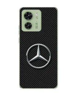 Чохол для Motorola Edge 40 з картинкою «Карбоновий Mercedes стиль»