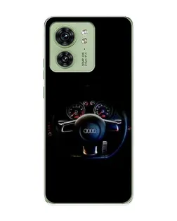 Чохол для Motorola Edge 40 з картинкою «Салон Audi — кермо»