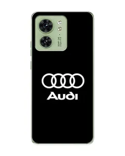 Чехол для Motorola Edge 40 с картинкой «Классическое лого Audi»