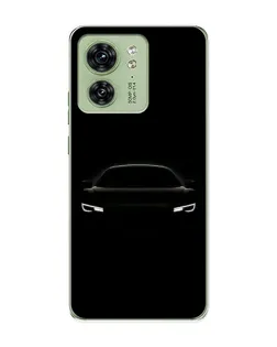 Чехол для Motorola Edge 40 с картинкой «Взгляд Audi в темноте»