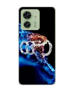 Чехол для Motorola Edge 40 с картинкой «Энергия лого Audi»