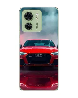Чехол для Motorola Edge 40 с картинкой «Audi RS — красный стиль»