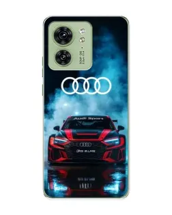 Чехол для Motorola Edge 40 с картинкой «Audi Sport — неон»